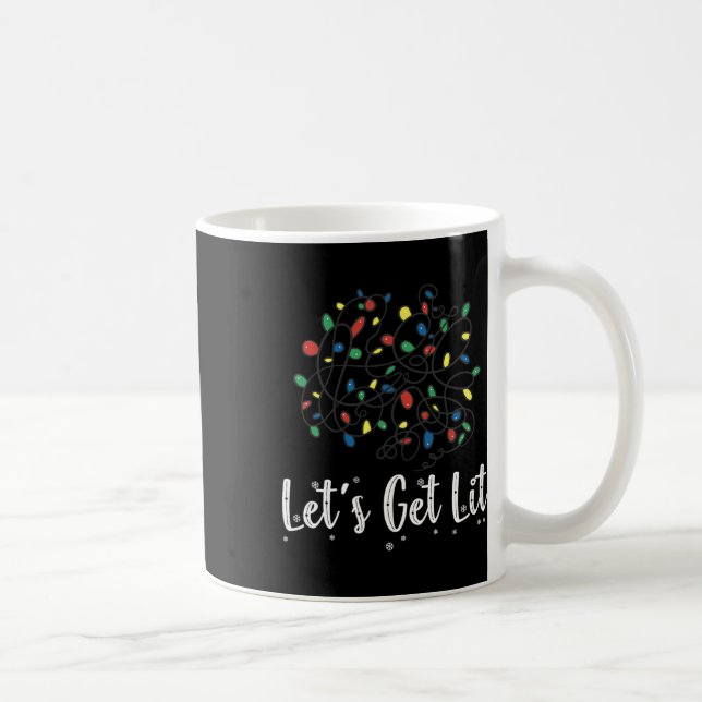 Mug Faisons-en un pyjama de feux de Noël amusant pour  (Droite)