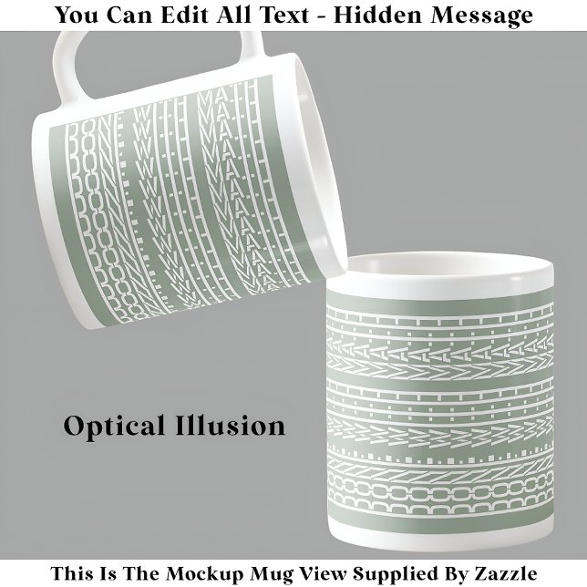 Mug Fait Avec Math Message caché 120WG Enseignant Drôl (Créateur téléchargé)