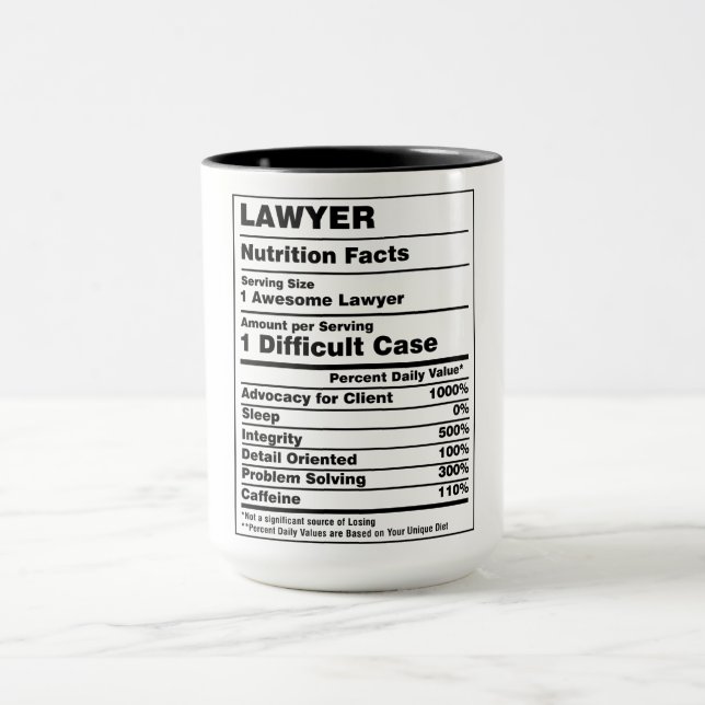 Mug Fait nutritif drôle pour l'avocat (Centre)