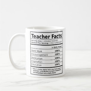 Mug Fait nutritionnel amusant de l'enseignant