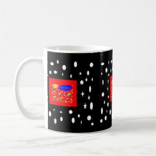 MUG FAIT POUR KAREN ROUGE ET BLACK BLANC NOMMÉ