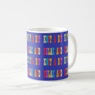 Mug Fait pour les amoureux d'artisanat d'tricot texte