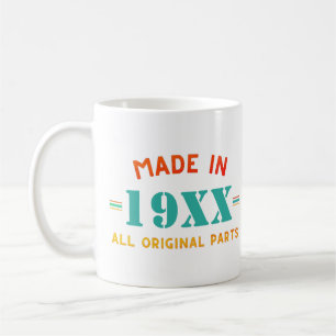 Mug Fait sur mesure Vintage Fait dans Anniversaire