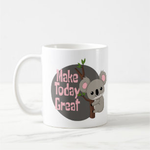 Mug Faites aujourd'hui grand Kawaii drôle koala suspen