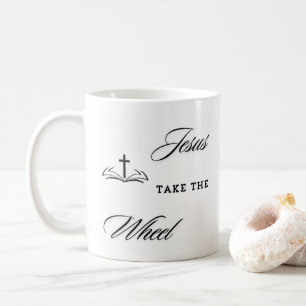 Mug "Faites confiance au voyage : Jésus prend la roue"