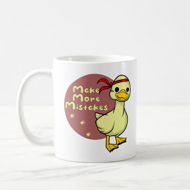 Mug Faites d'autres erreurs Kawaii drôle bébé canard (Gauche)