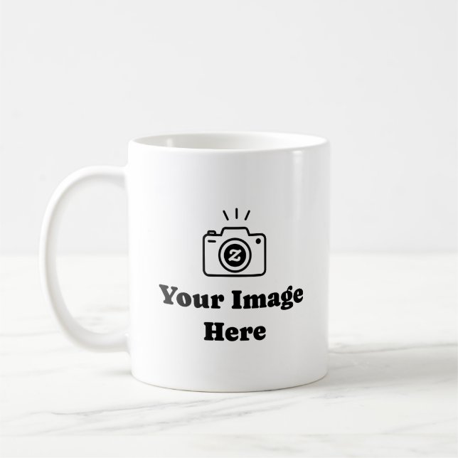 Mug Faites-en votre propre création avec une image (Gauche)