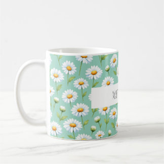 Mug Faites-le arriver - marguerites aquarelle