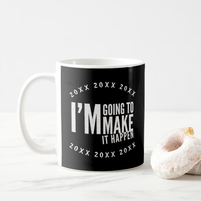 Mug Faites-le passer Citation Motivation Inspiration 2 (Avec donut)