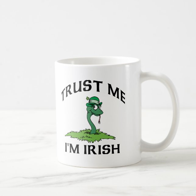 Mug Faites-moi confiance je suis cadeau irlandais (Droite)