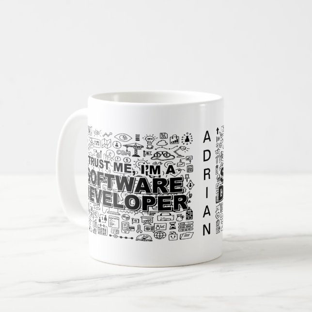 Mug Faites-moi confiance, je suis développeur de logic (Devant gauche)