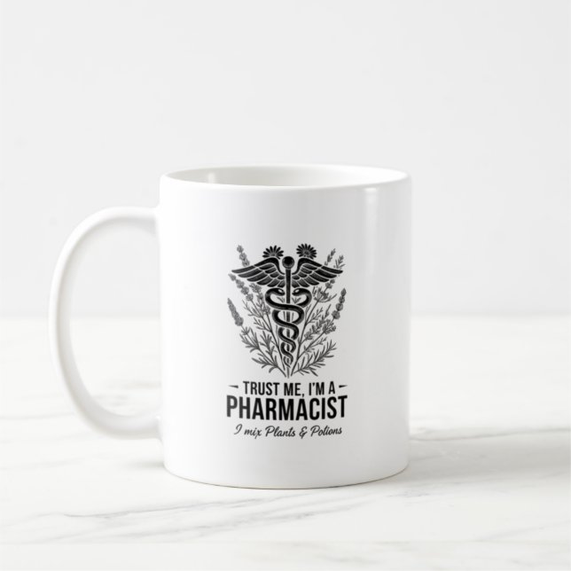 Mug Faites-moi confiance, je suis pharmacien, Apothica (Gauche)