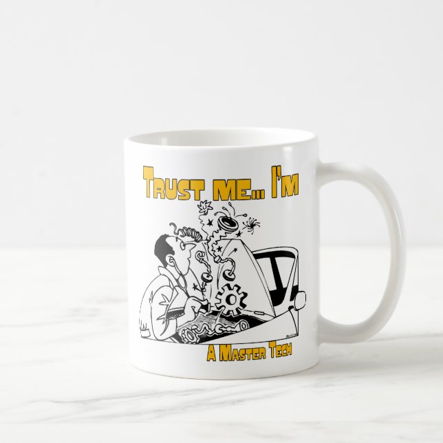 Mug Faites-moi confiance Master Tech Auto Mechanic (Droite)