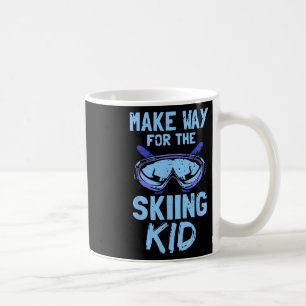 Mug Faites place au skieur enfant skieur pentes de ski
