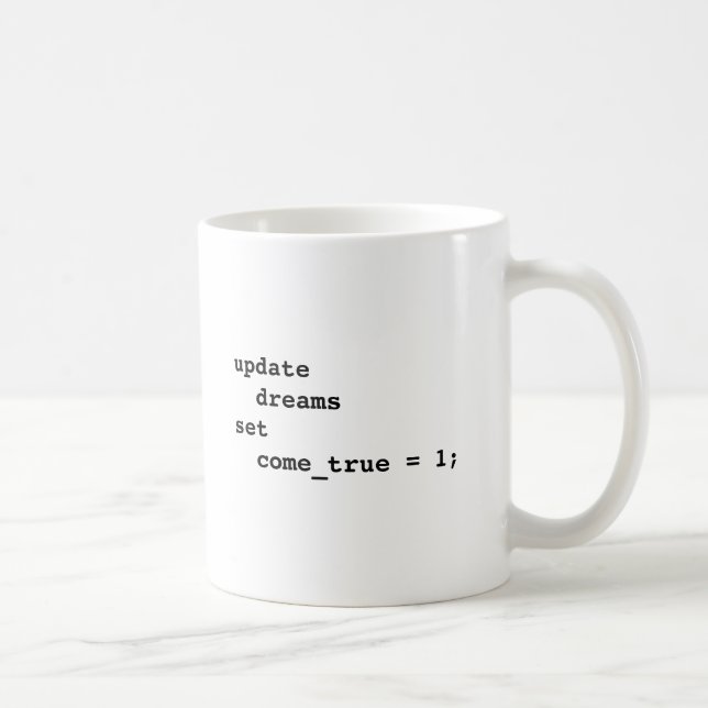 Mug Faites tous vos rêves venir vrai (Droite)