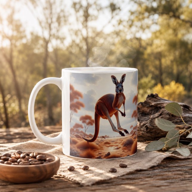 Mug Faites un saut dans votre boisson matinale avec no (Hop into Your Morning Brew with Our Kangaroo Mug! Coffee Mug)