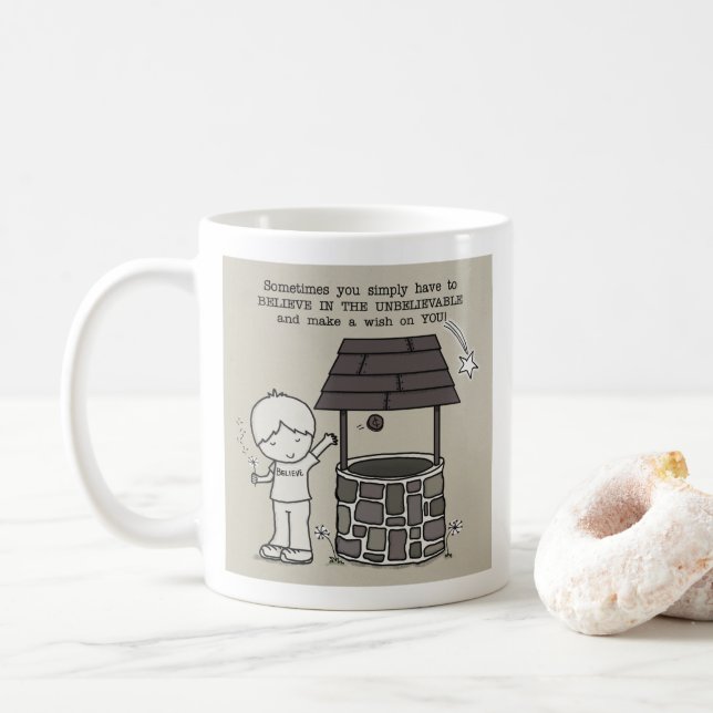 Mug Faites un voeu sur vous ! (Avec donut)