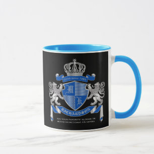 Mug Faites votre propre armoiries Un emblème de lion d