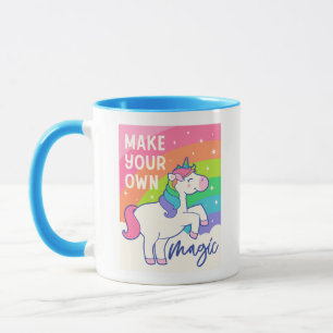 Mug Faites votre propre magie   Cute Unicorn