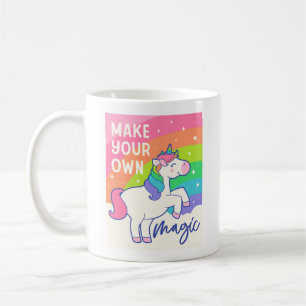 Mug Faites votre propre magie   Cute Unicorn