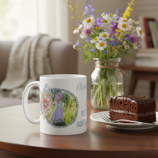 Mug Faites votre propre meilleure tante chaque deux Ph (Best aunt ever coffee mug! Personalized gift for an awesome aunt.)