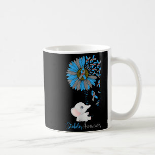 Mug Faith Elephant & Tournesol Type 1 Diabète Awa
