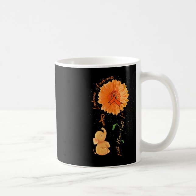 Mug Faith Hope combattre l'amour Eléphant Leucémie de  (Droite)