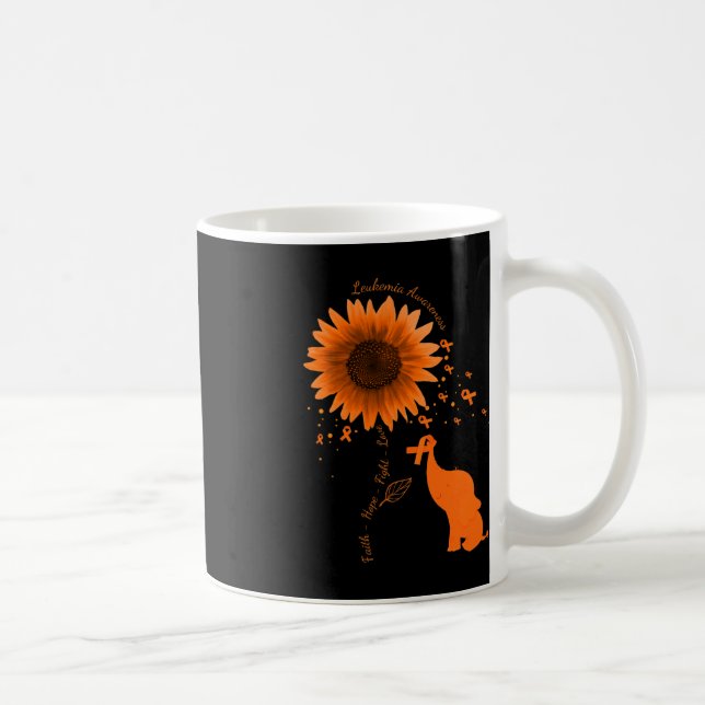 Mug Faith Hope combattre l'amour Eléphant Leucémie de  (Droite)