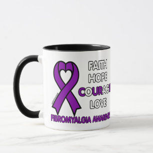 Mug Faith Hope Courage Love...Fibro