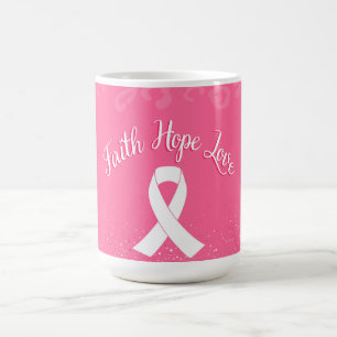 Mug Faith Hope Love Cancer Survivant
