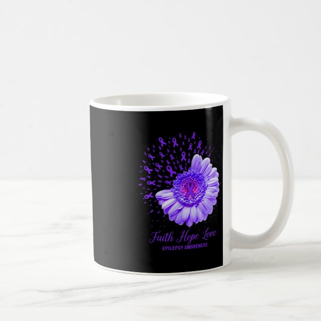 Mug Faith Hope Love Epilepsie Sensibilisation Survivan (Droite)