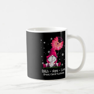 Mug Faith Hope Love Gnome Pink Sunflower Cancer du sei