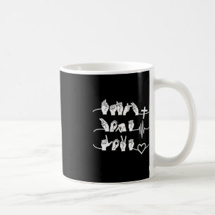 Mug Faith Hope Love - Religion chrétienne Heartbeat Cr