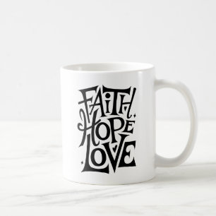Mug Faith Hope Love   Religion chrétienne moderne