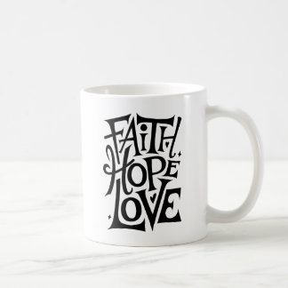 Mug Faith Hope Love | Religion chrétienne moderne