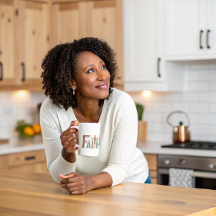 Mug Faith mignon Versets de la Bible Colorée Typograph