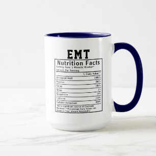 Mug Faits amusants sur la nutrition des techniciens mé