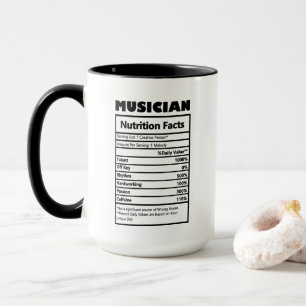Mug Faits de travail du musicien cool