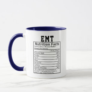 Mug Faits nutritionnels drôles pour les techniciens mé