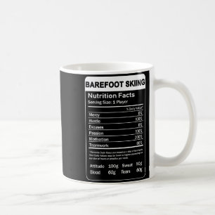 Mug Faits nutritionnels du ski pieds nus
