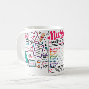 Mug Faits Nutritionnels Infirmière Drôles