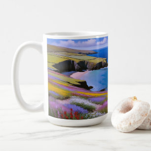 Mug Falaises verdoyantes et vagues d'azur