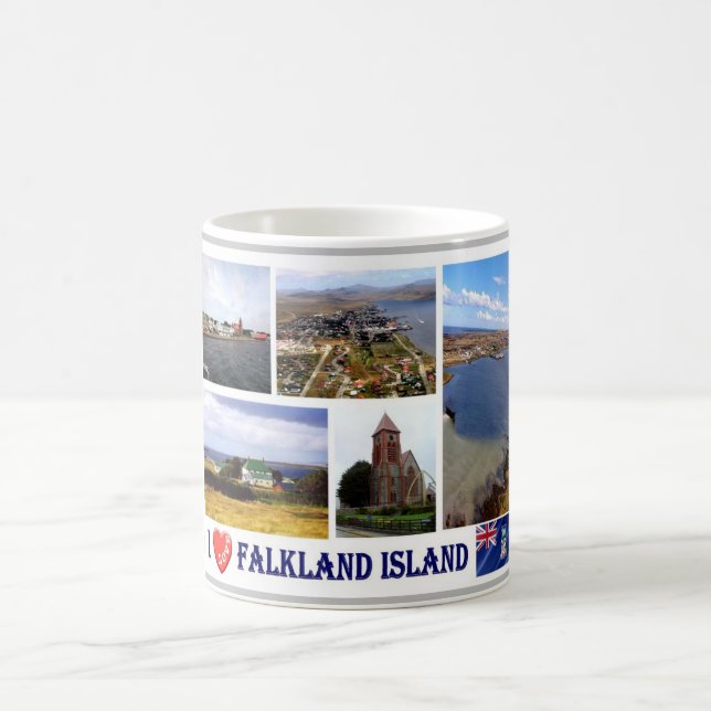 Mug Falkland Islands - Port Stanley - I Love - (Centre)
