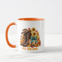 Fall Bridesmaid Coffee Cup Gift 