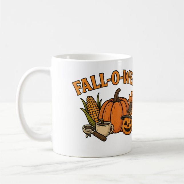 Mug FALL-O-WEEN Mug - Fun Autumn & Halloween Vibes (Gauche)