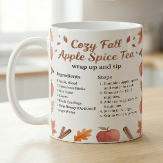 Mug Fall Watercolor Apple Spice Tea Recipe