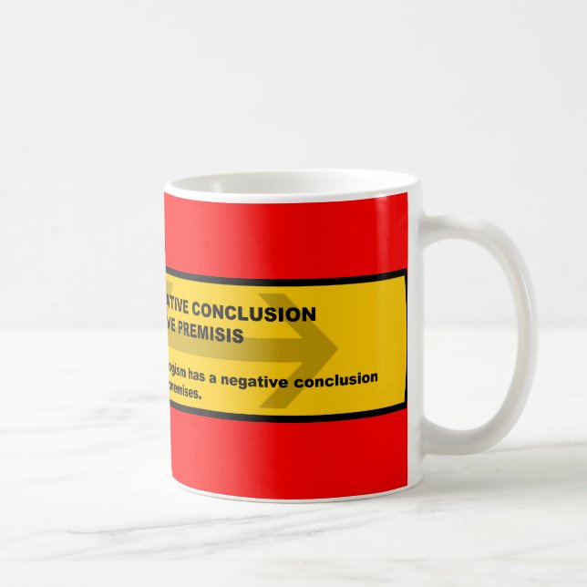 Mug Fallacy logique : Conclusion Négative De L'Affir.. (Droite)