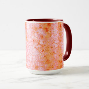 Mug Falsa pele de salmão, com partes clareadas