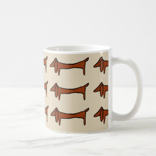 Mug Fameux Dachshund Abstrait