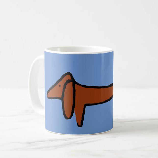 Mug Fameux Dachshund Abstrait (Devant gauche)